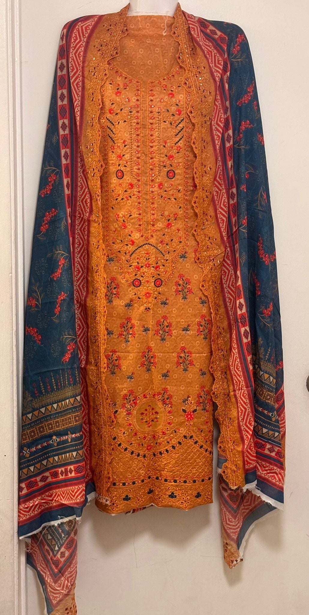 Lady 3 Piece Cotton Set (orange)