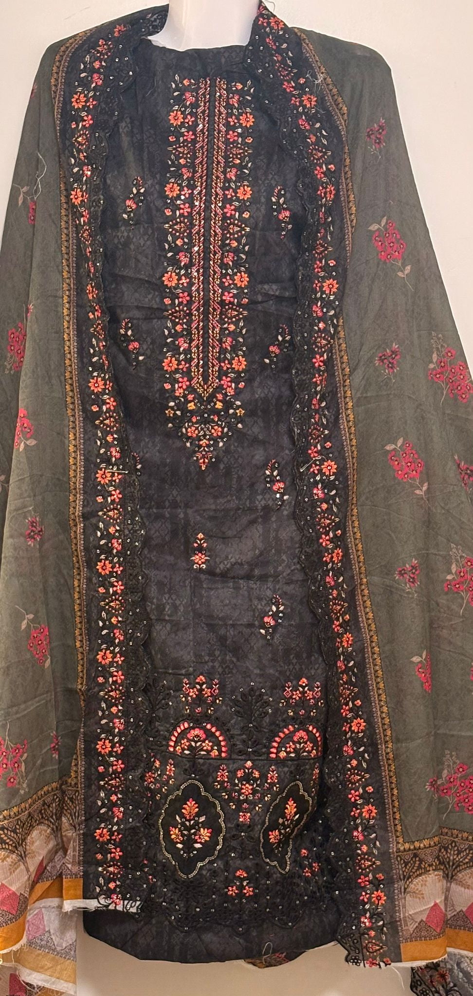 Lady 3 Piece Cotton Set (black)